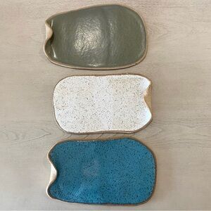 NEW Personal Charcuterie Tray Cheese Board Trinket Tray Unique Handmade Pottery